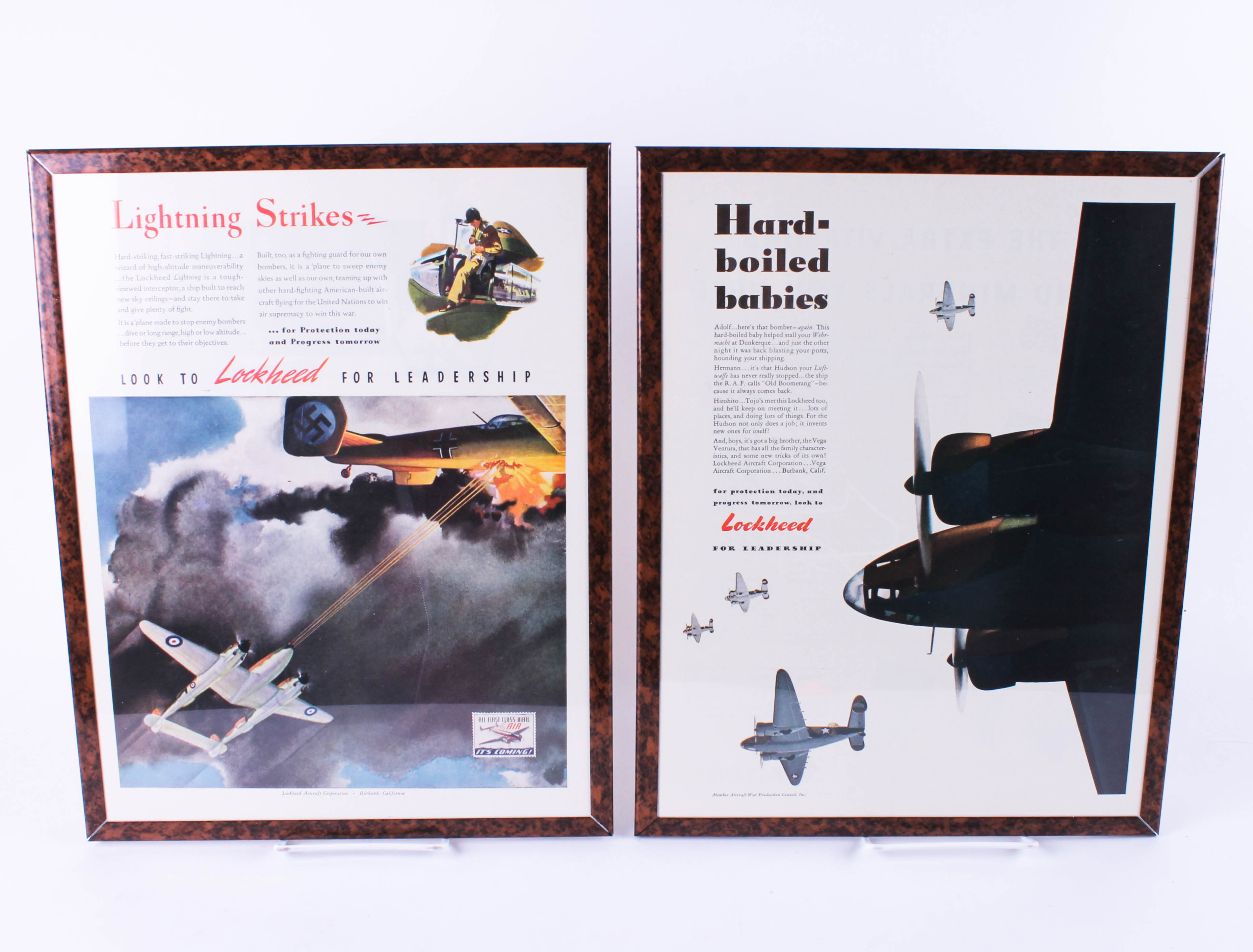 Collection of Lockheed Aircraft Posters and Advertising