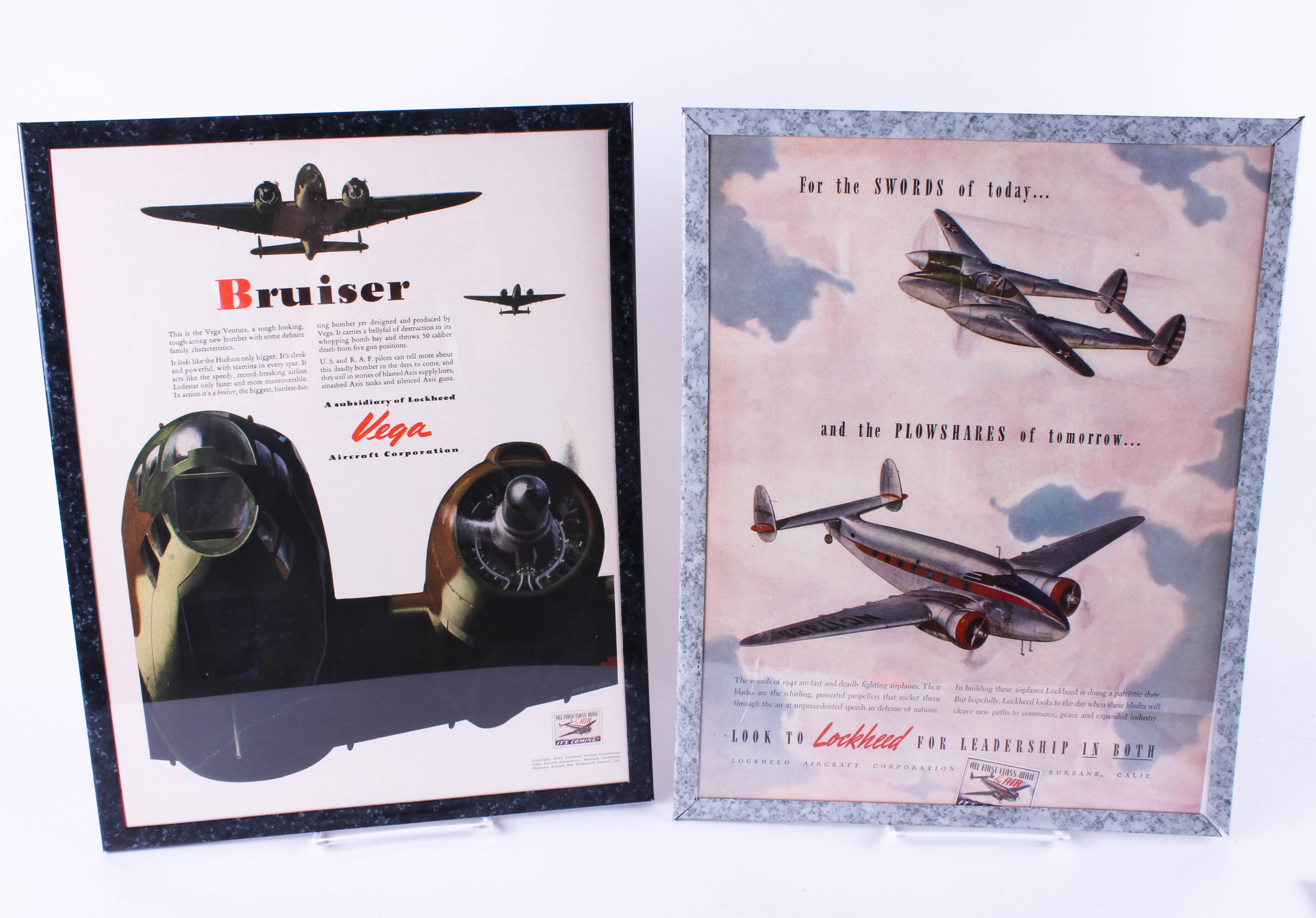 Collection of Lockheed Aircraft Posters and Advertising