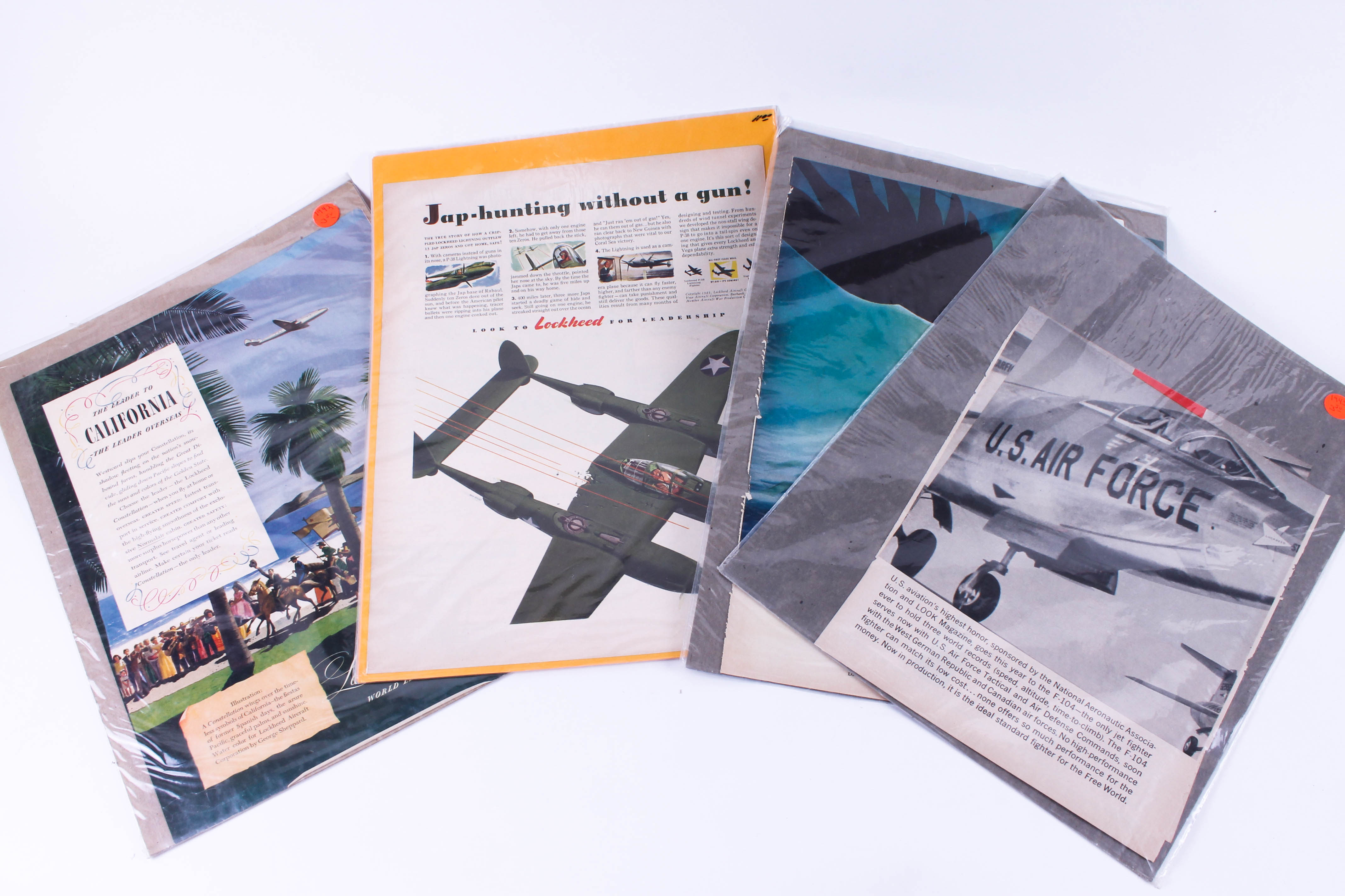 Collection of Lockheed Aircraft Posters and Advertising
