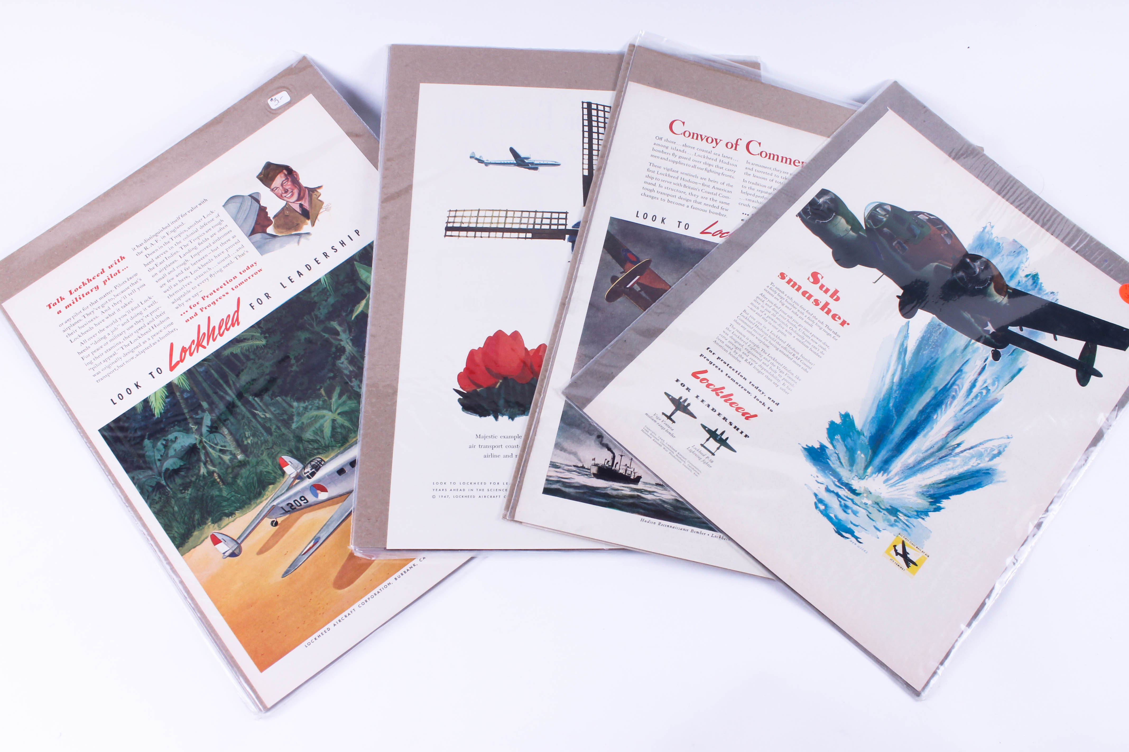 Collection of Lockheed Aircraft Posters and Advertising