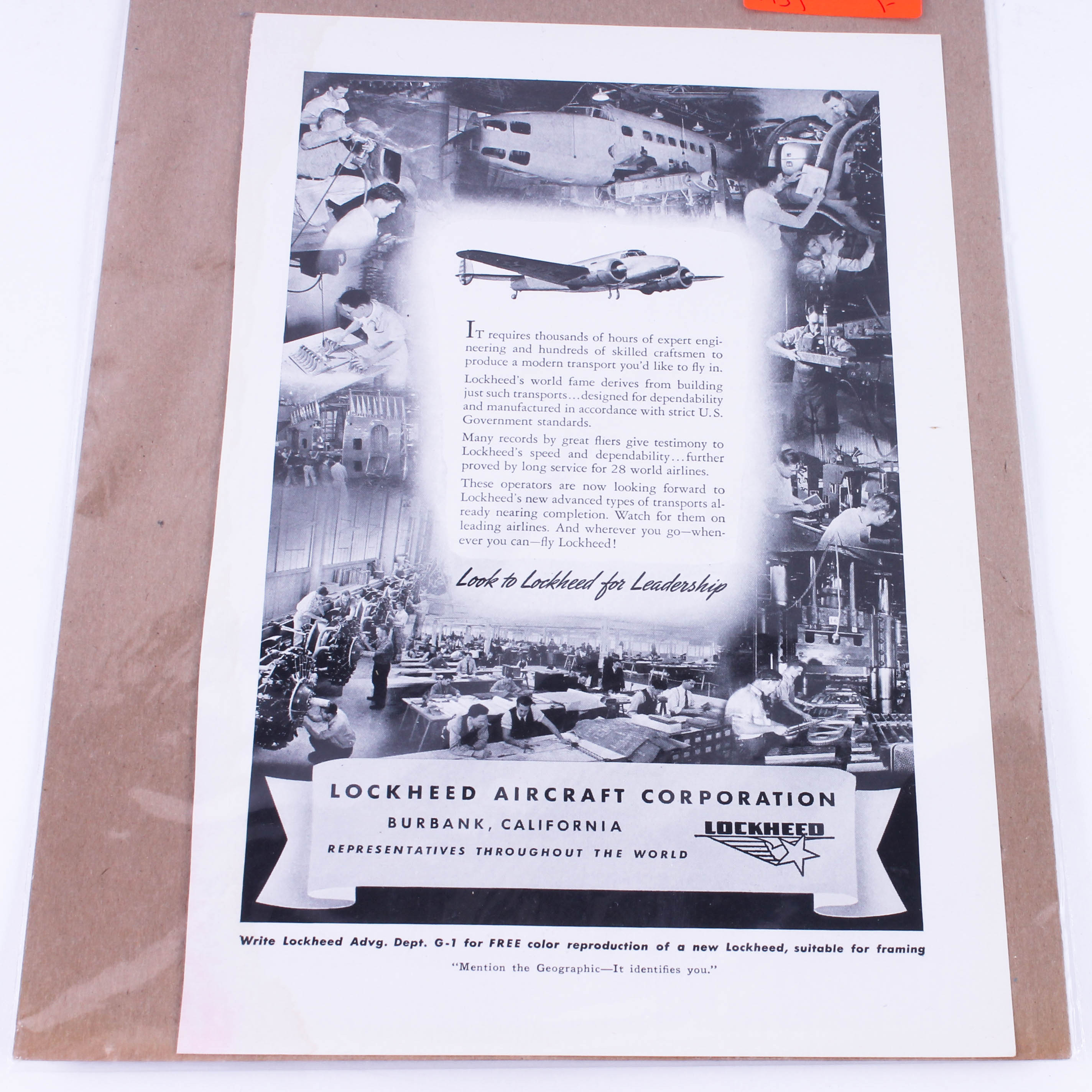 Collection of Lockheed Aircraft Posters and Advertising