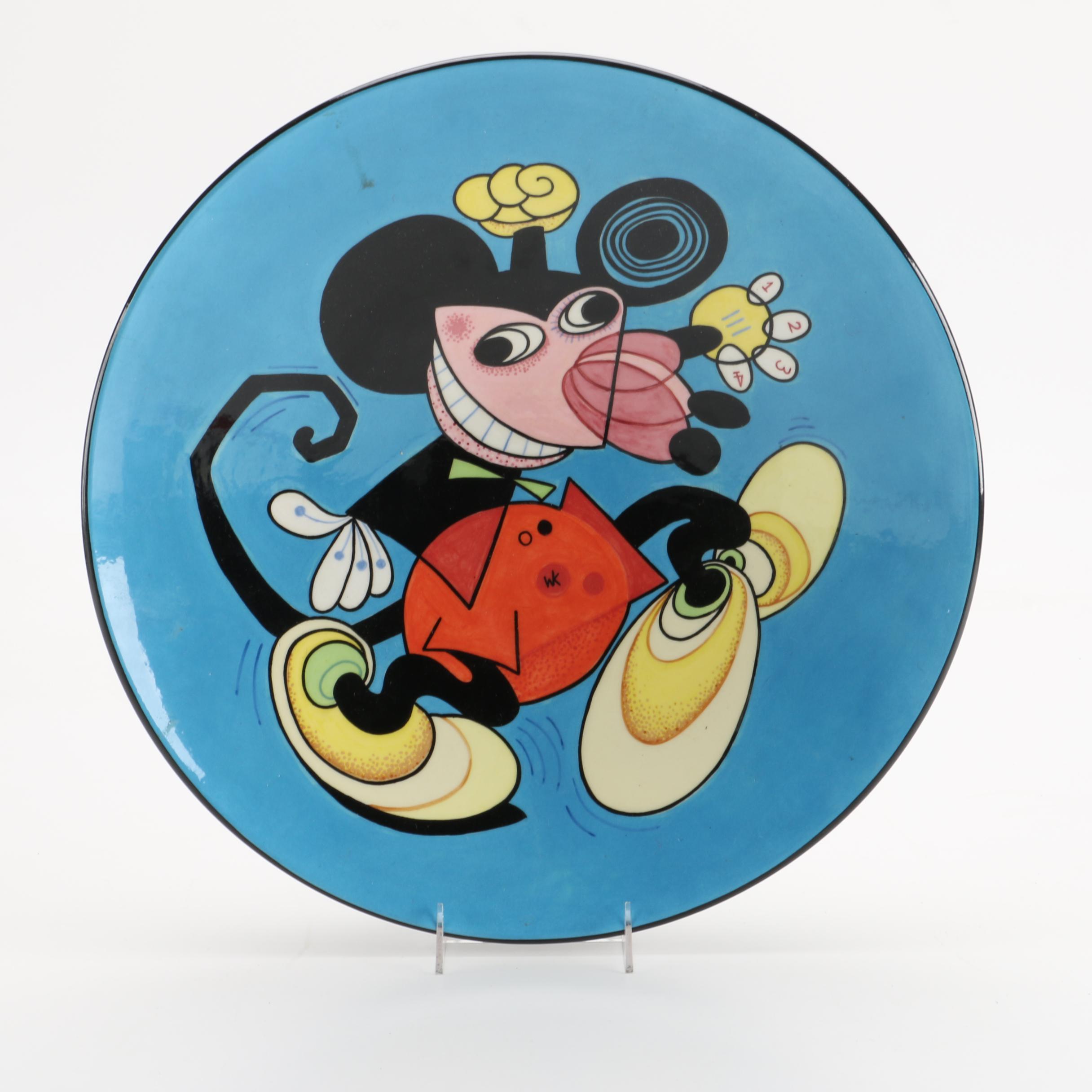 Limited Edition Ward Kimball Ceramic Mickey Mouse Platter