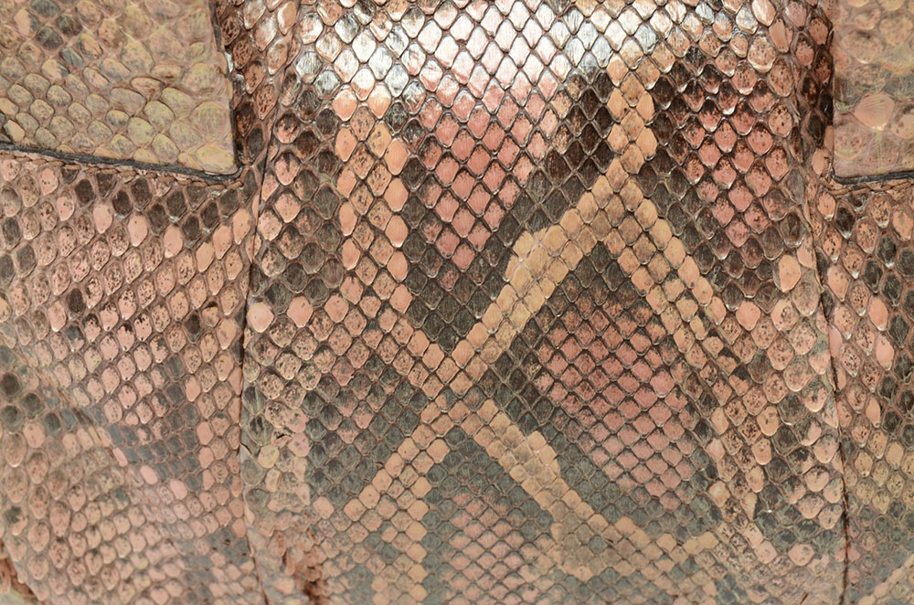 Gucci Python Snakeskin Leather Handbag