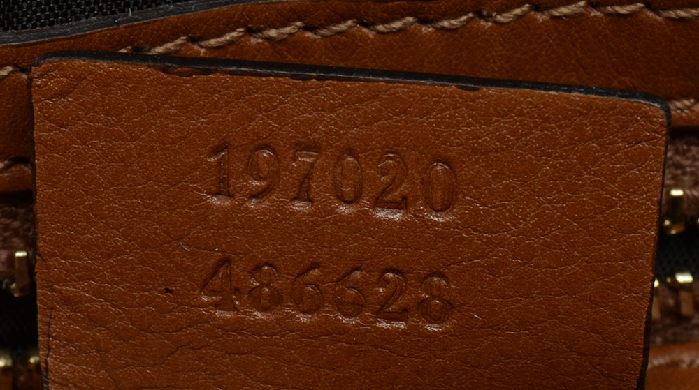 Gucci Python Snakeskin Leather Handbag