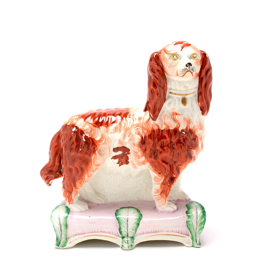 Early Staffordshire Dog Figurine