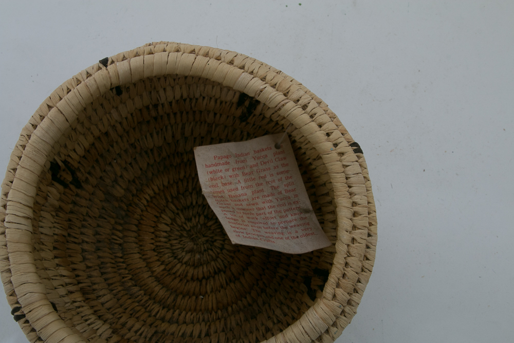 Hand Woven Papago Native American Baskets