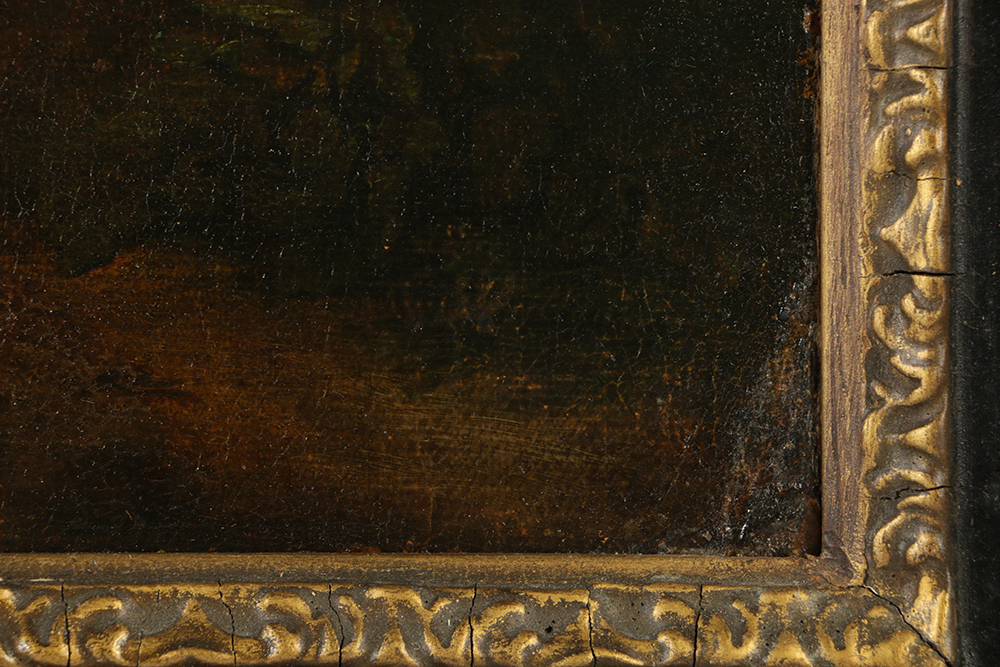 Early 19th Century Oil Painting on Canvas in the manner of Jean-Antoine Watteau