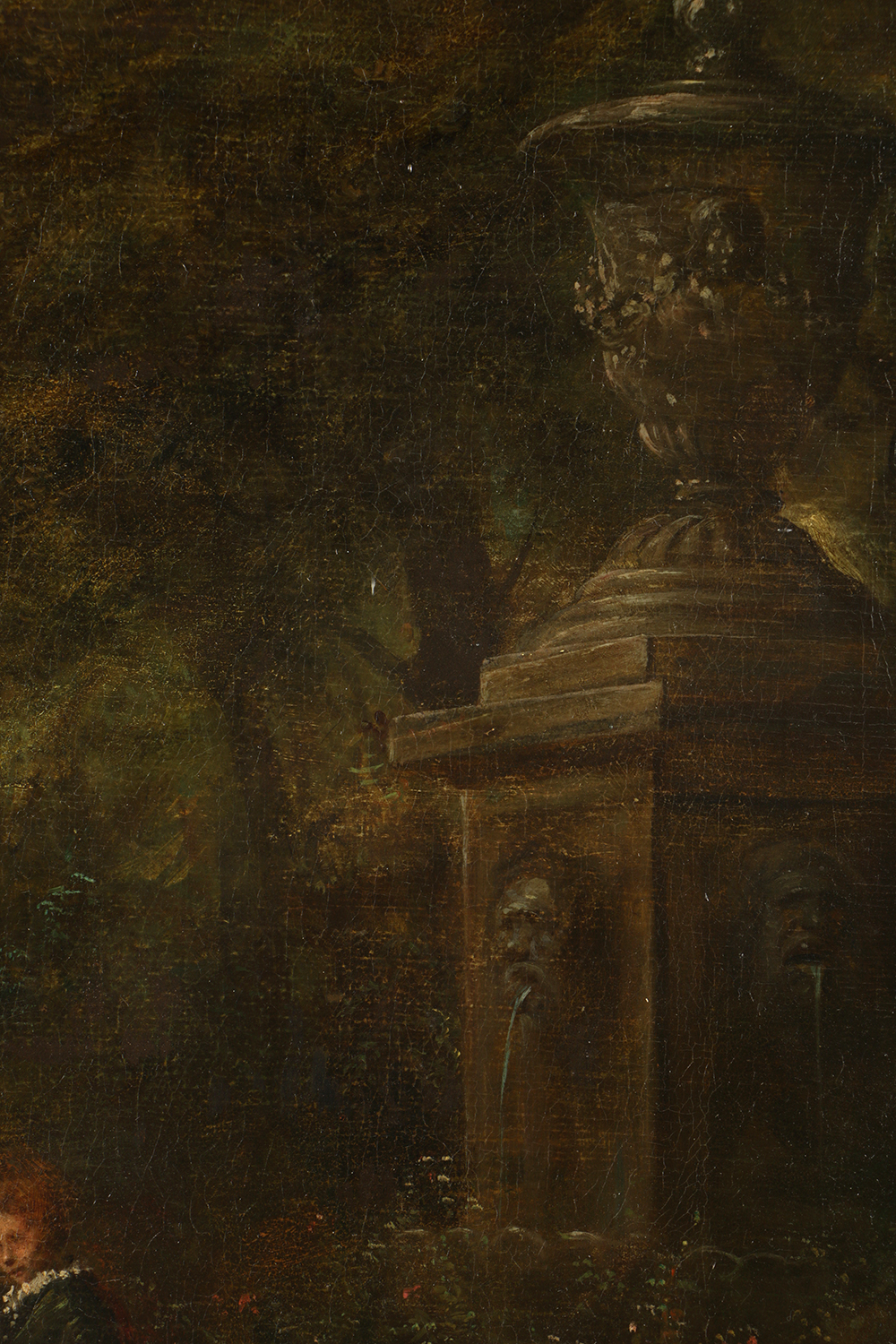 Early 19th Century Oil Painting on Canvas in the manner of Jean-Antoine Watteau