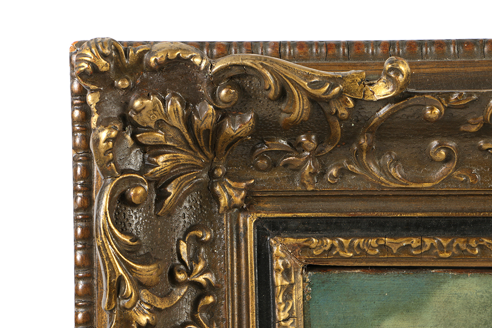 Early 19th Century Oil Painting on Canvas in the manner of Jean-Antoine Watteau