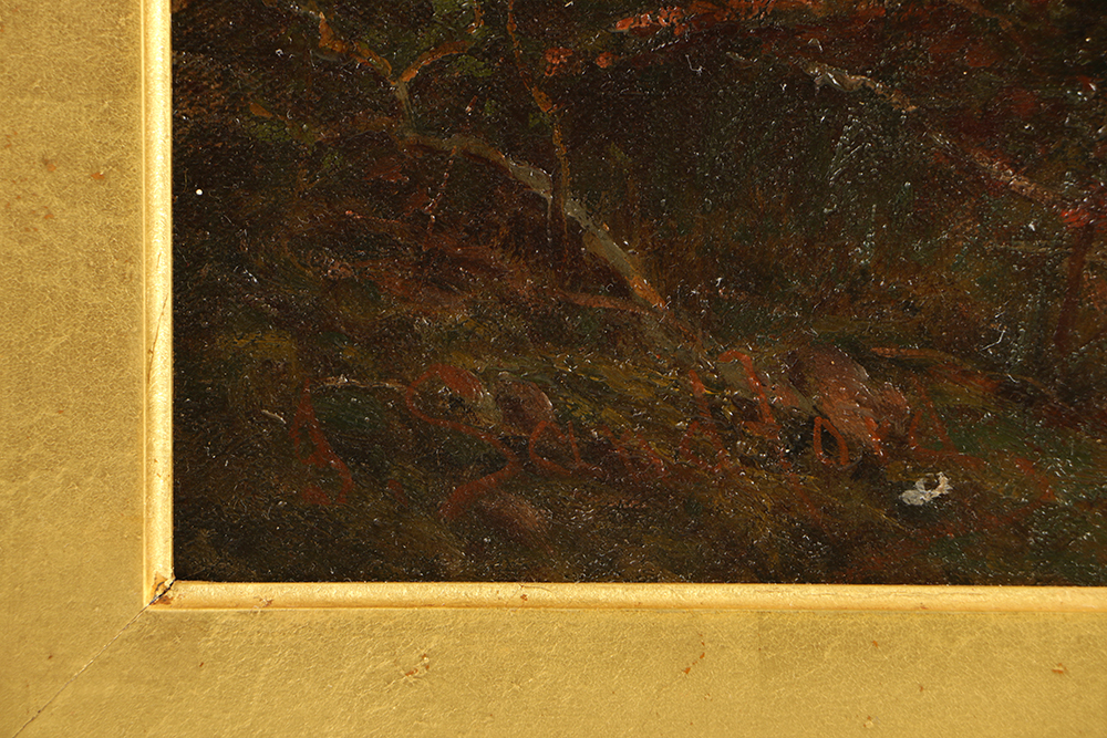 Outstanding G. Sandford Oil Painting on Canvas Tonalist Landscape