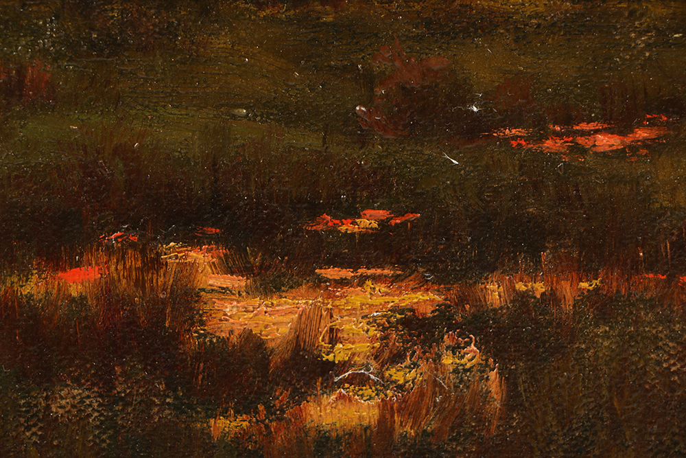 Outstanding G. Sandford Oil Painting on Canvas Tonalist Landscape