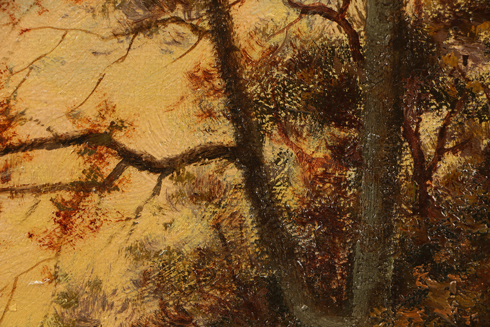 Outstanding G. Sandford Oil Painting on Canvas Tonalist Landscape