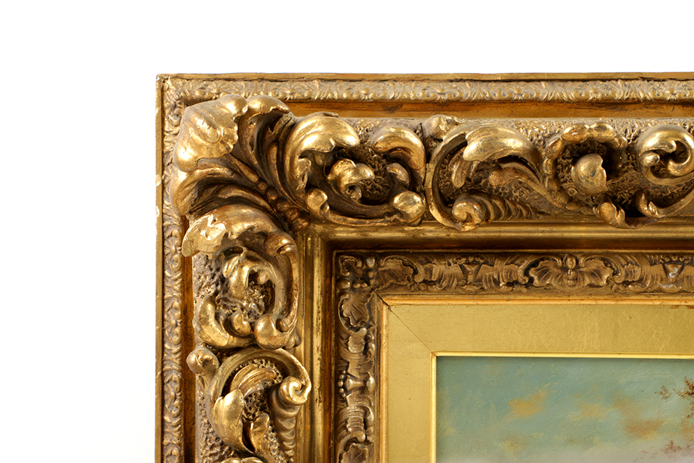 Outstanding G. Sandford Oil Painting on Canvas Tonalist Landscape