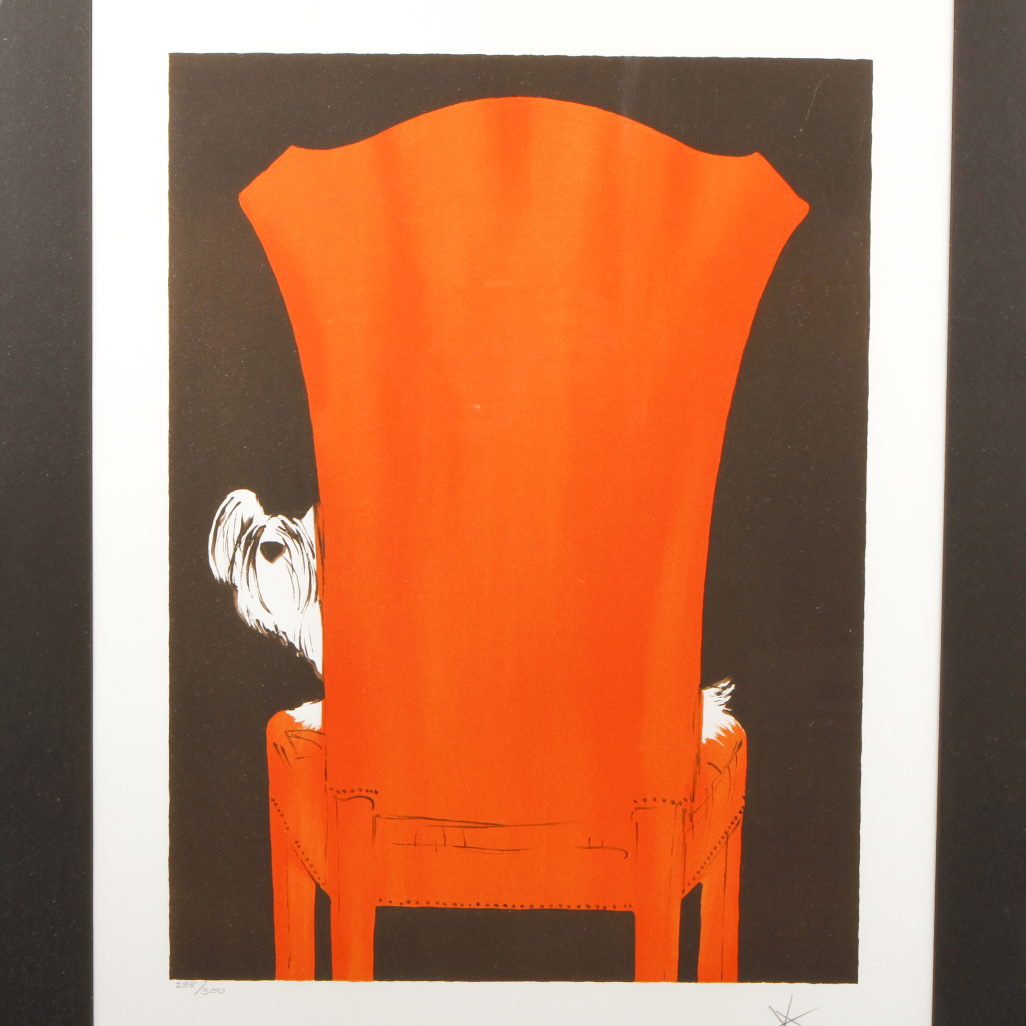 René Gruau Limited Edition Giclee on Paper "Le Fauteuil"