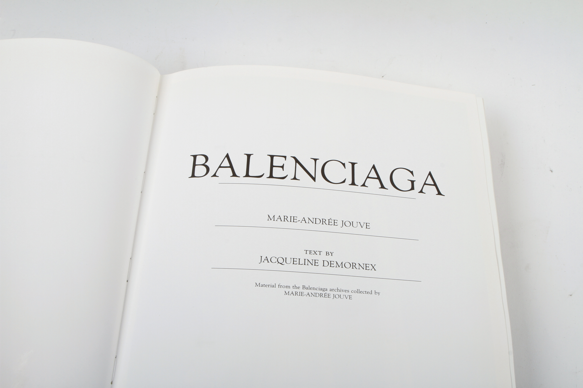 "Balenciaga" by Marie-Andree Jouve and Jacqueline Demornex