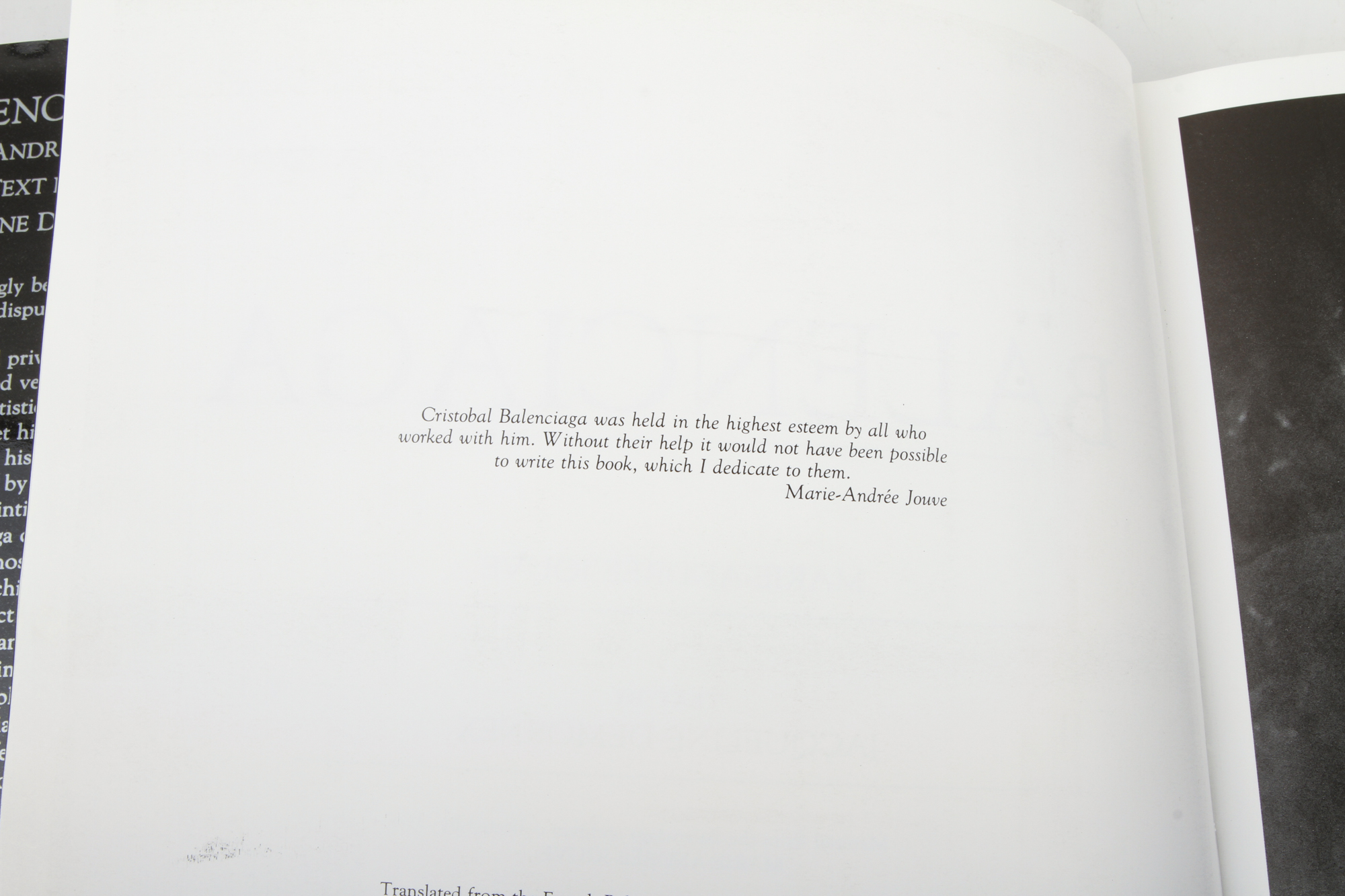 "Balenciaga" by Marie-Andree Jouve and Jacqueline Demornex