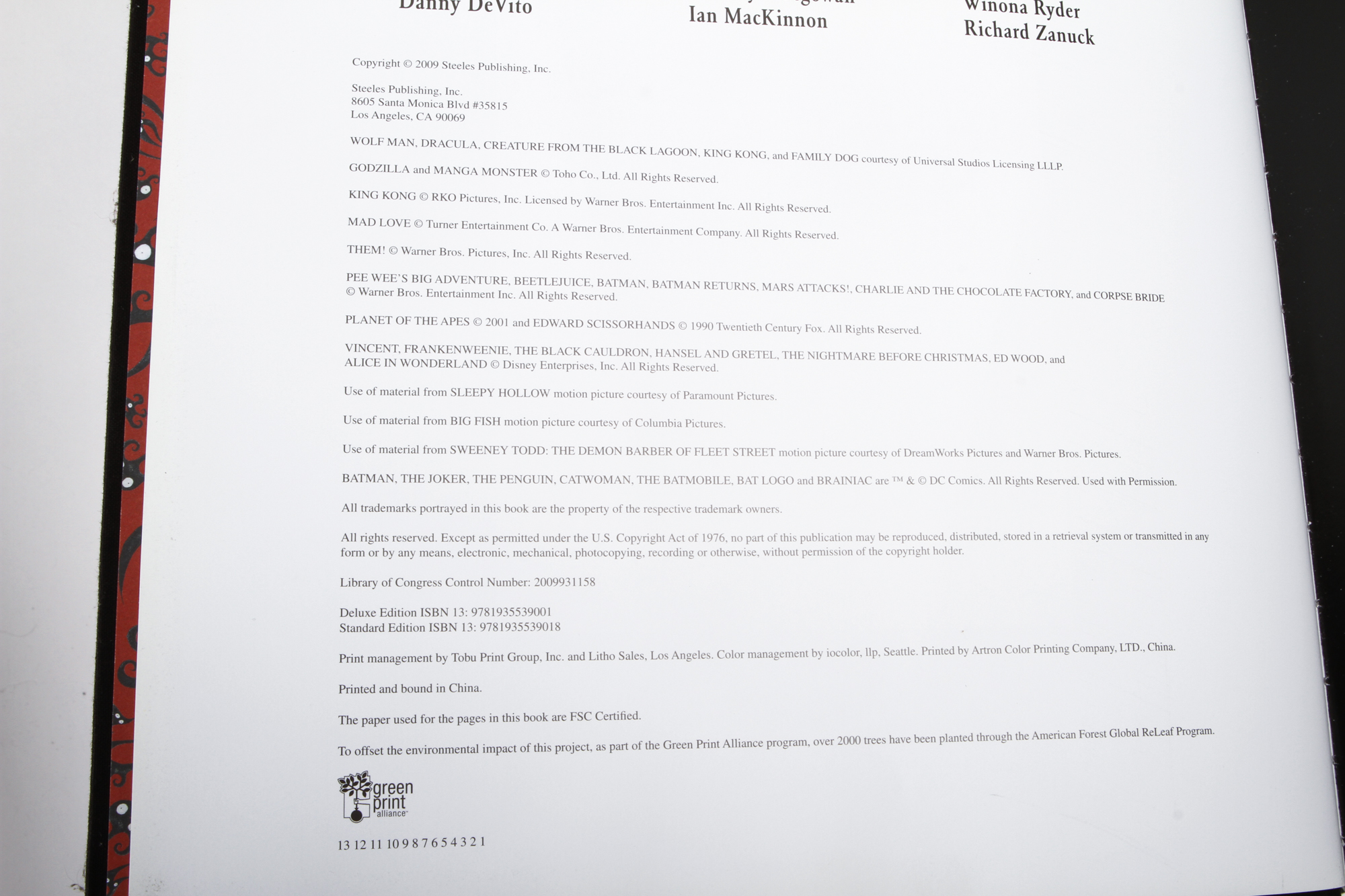 "The Art of Tim Burton" Hardcover