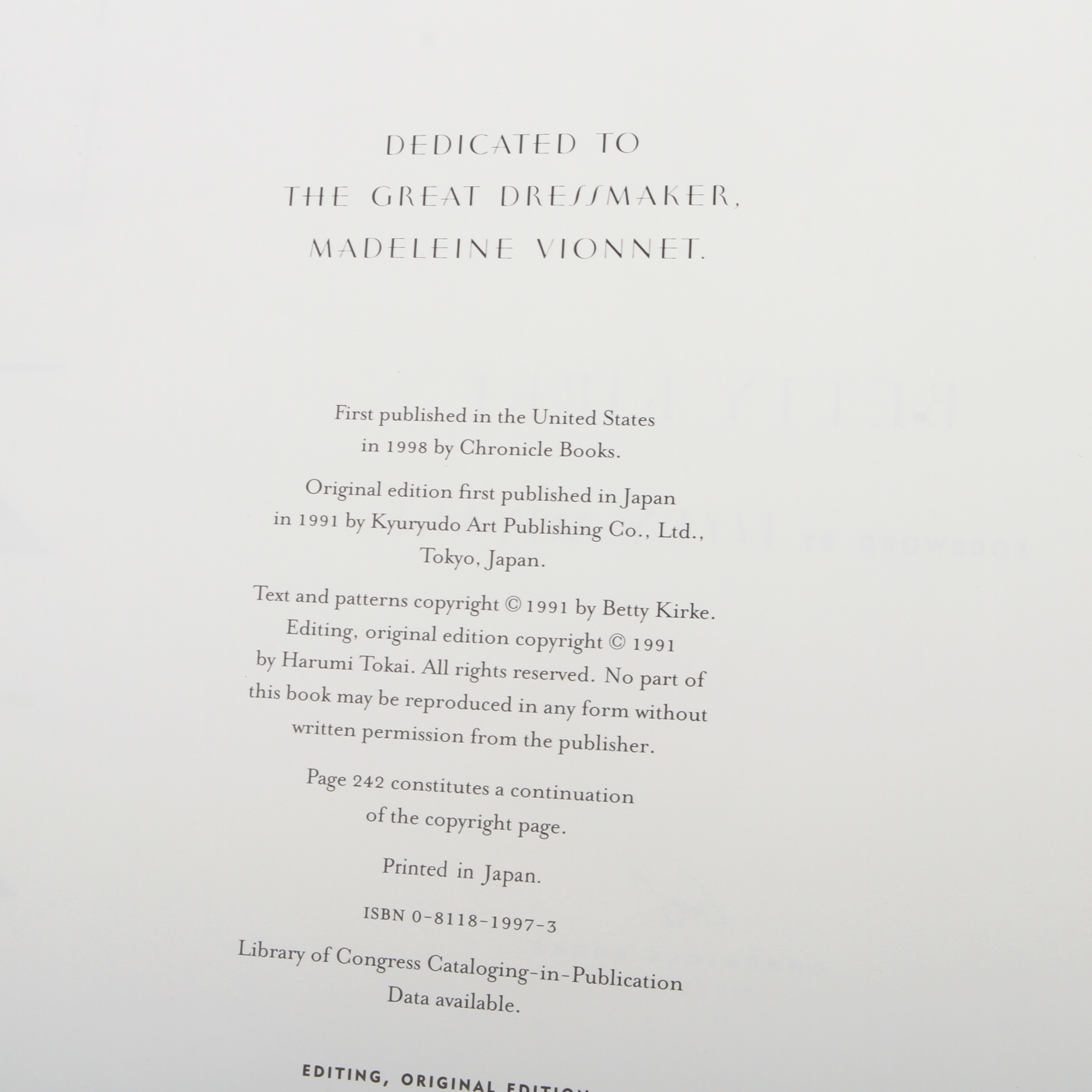 "Madeleine Vionnet" by Betty Kirke