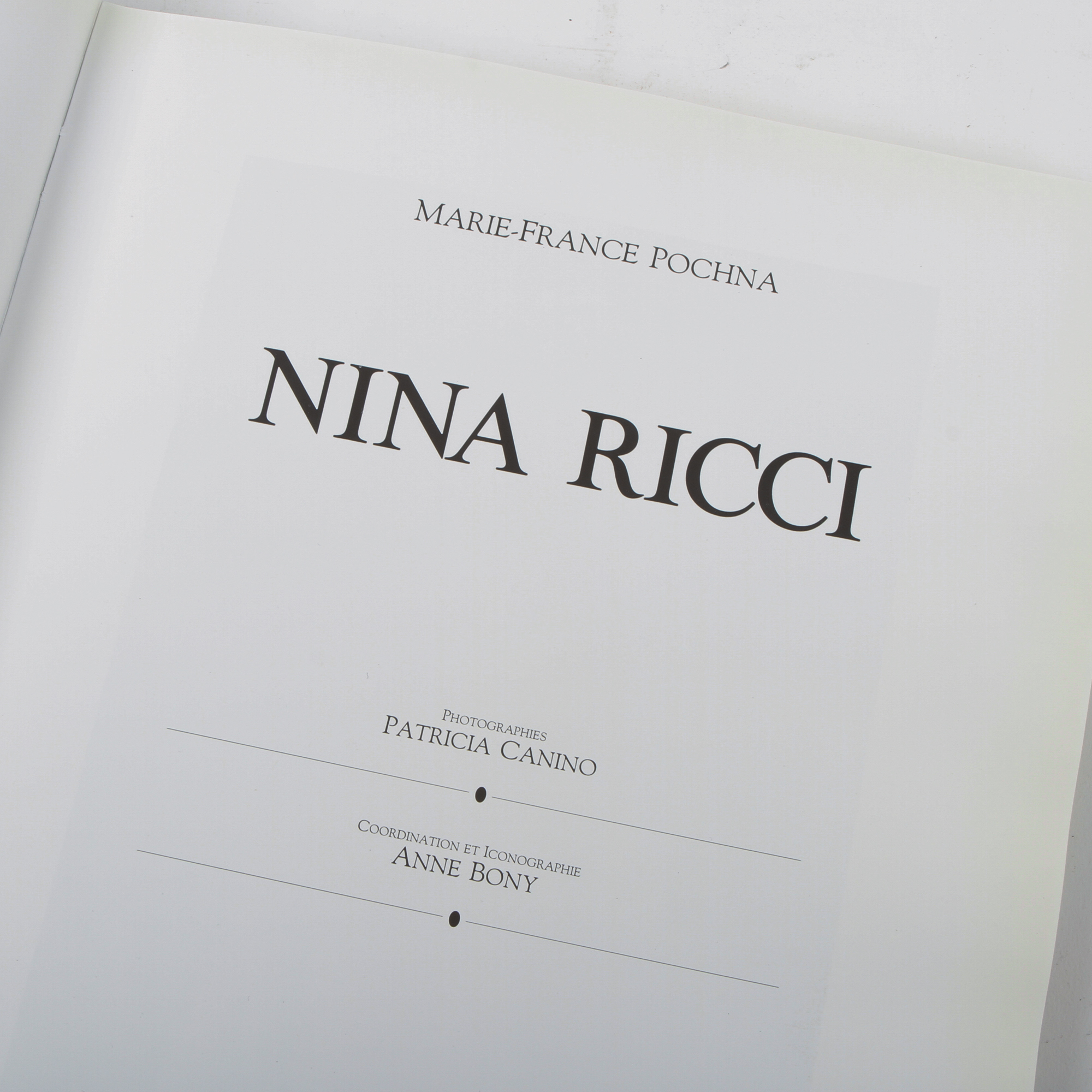 "Nina Ricci" by Marie-France Pochna