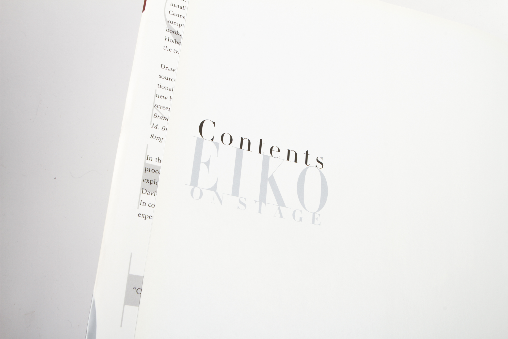 "Eiko On Stage" by Eiko Ishioka