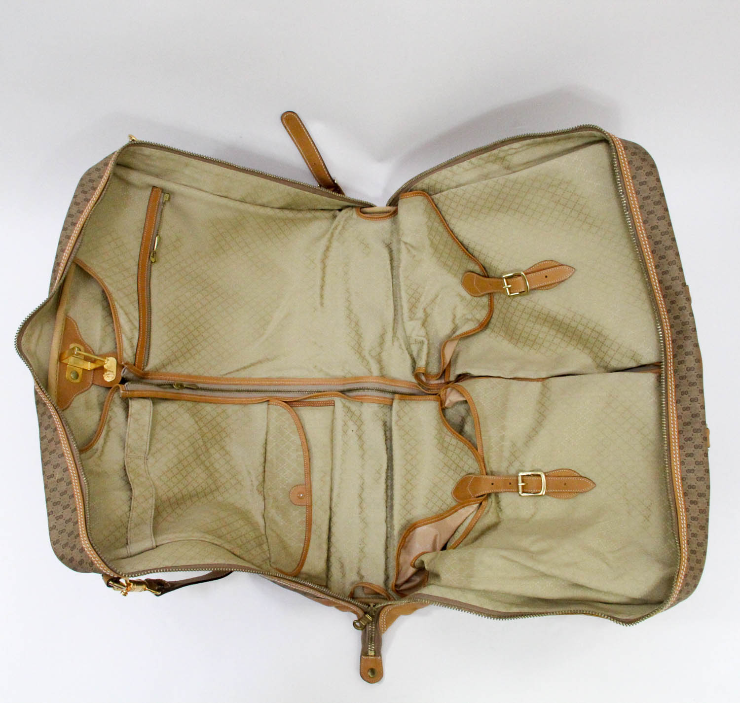 Vintage Gucci Signature Weekender Garment Bag