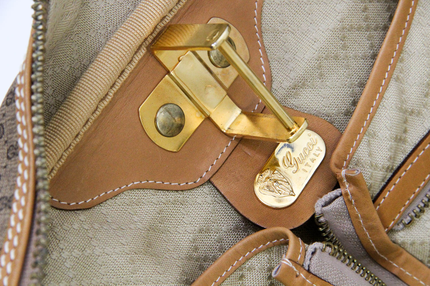 Vintage Gucci Signature Weekender Garment Bag