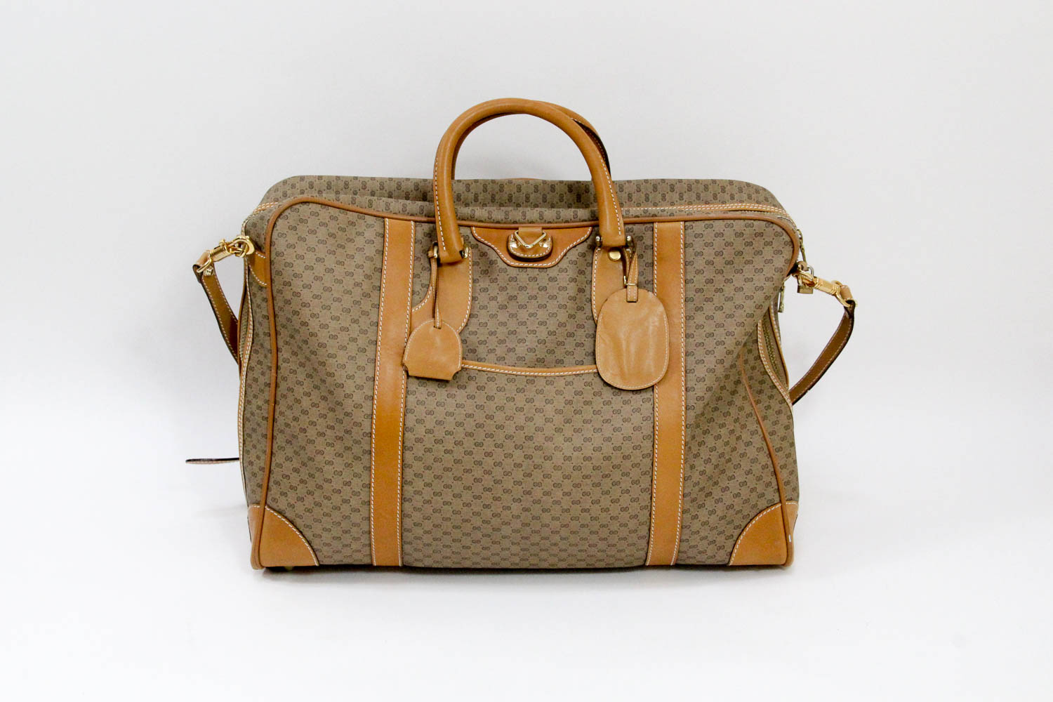 Vintage Gucci Signature Weekender Garment Bag