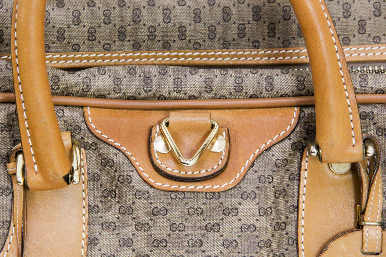 Vintage Gucci Signature Weekender Garment Bag