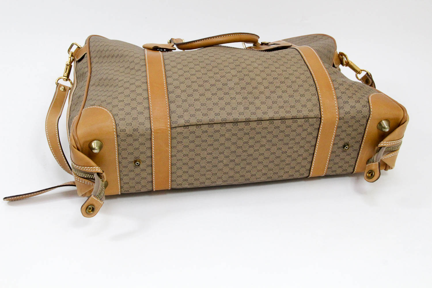 Vintage Gucci Signature Weekender Garment Bag