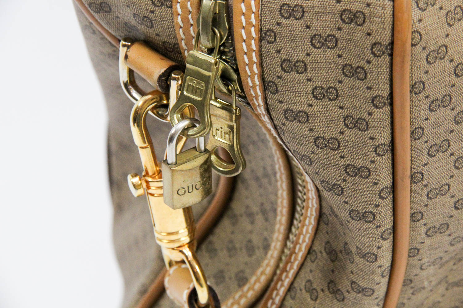 Vintage Gucci Signature Weekender Garment Bag