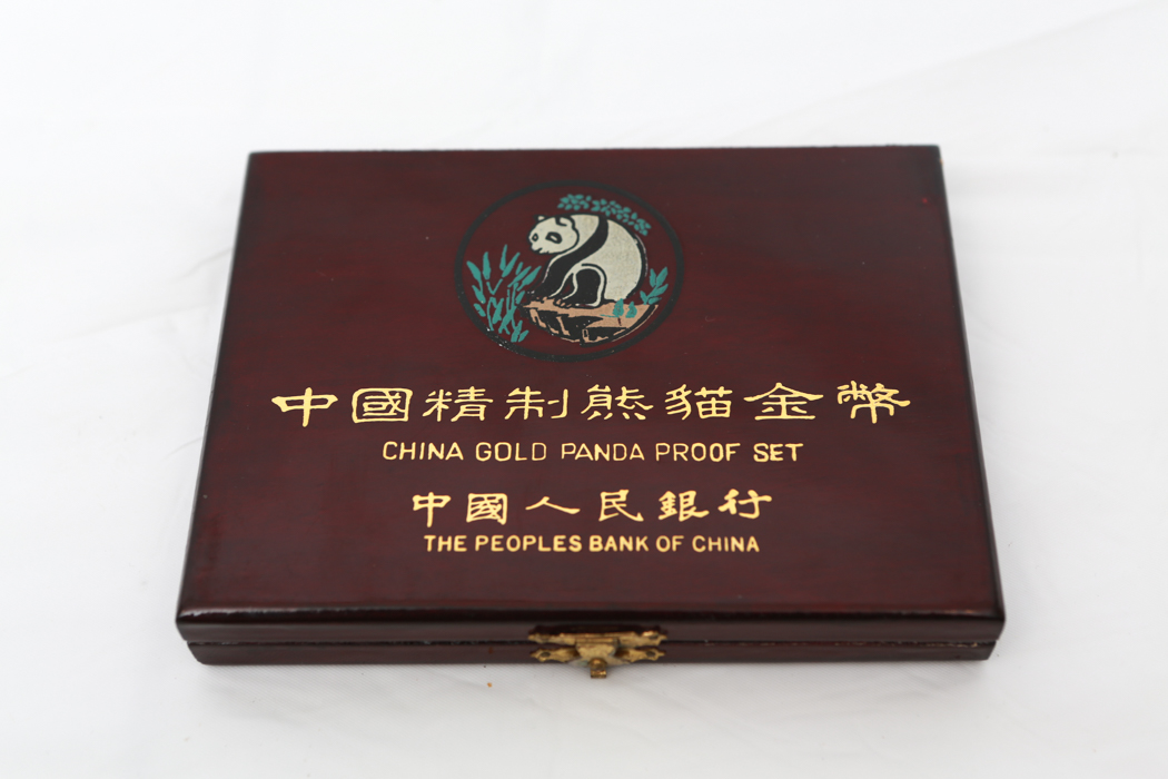 1993 China Five-Coin Gold Panda Proof Set