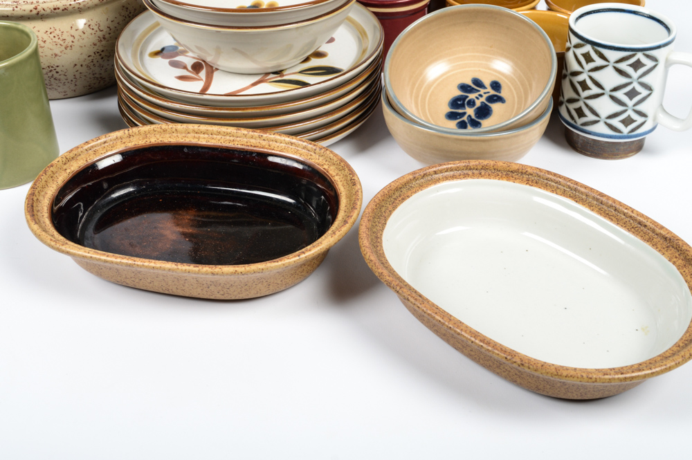 Eclectic Stoneware Assortment Featuring Noritake