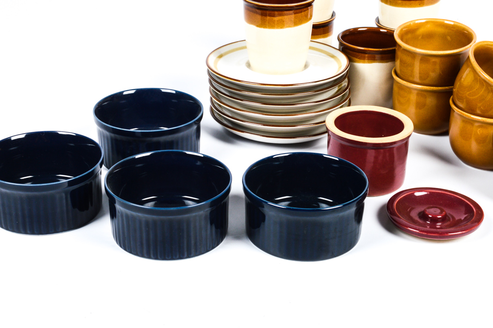 Eclectic Stoneware Assortment Featuring Noritake