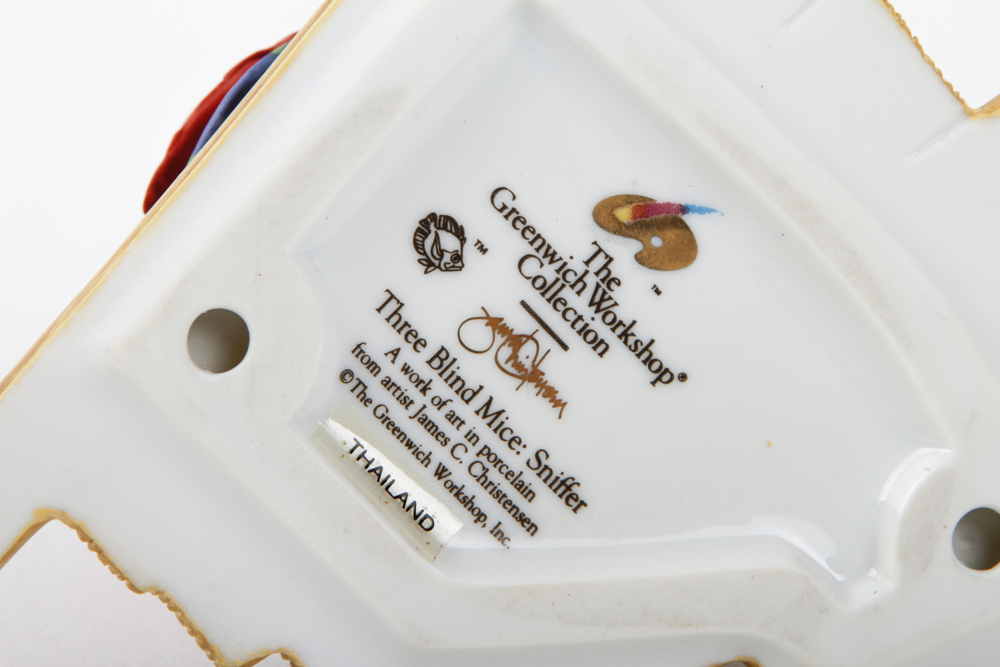 Greenwich Workshop Collection James C Christensen Figurine "Three Blind Mice : Sniffer Figure"