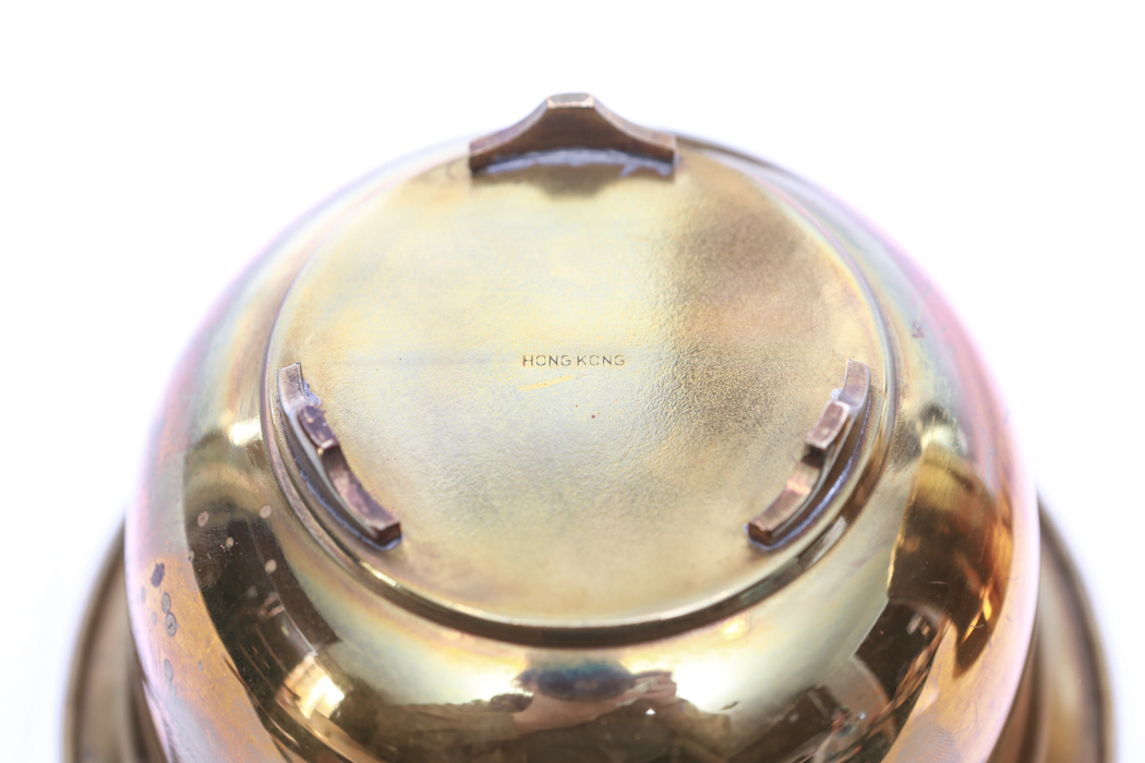 Brass Candlesticks and Pitcher