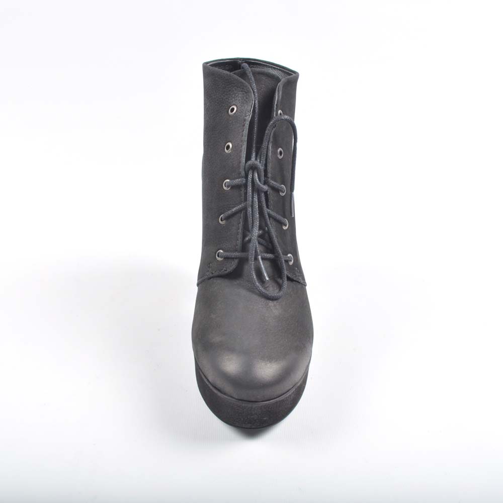 Steve Madden Nubuck Platform Lace-Up Booties