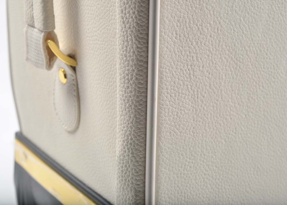 Leather Joy & Iman Rolling Suitcase and Tote