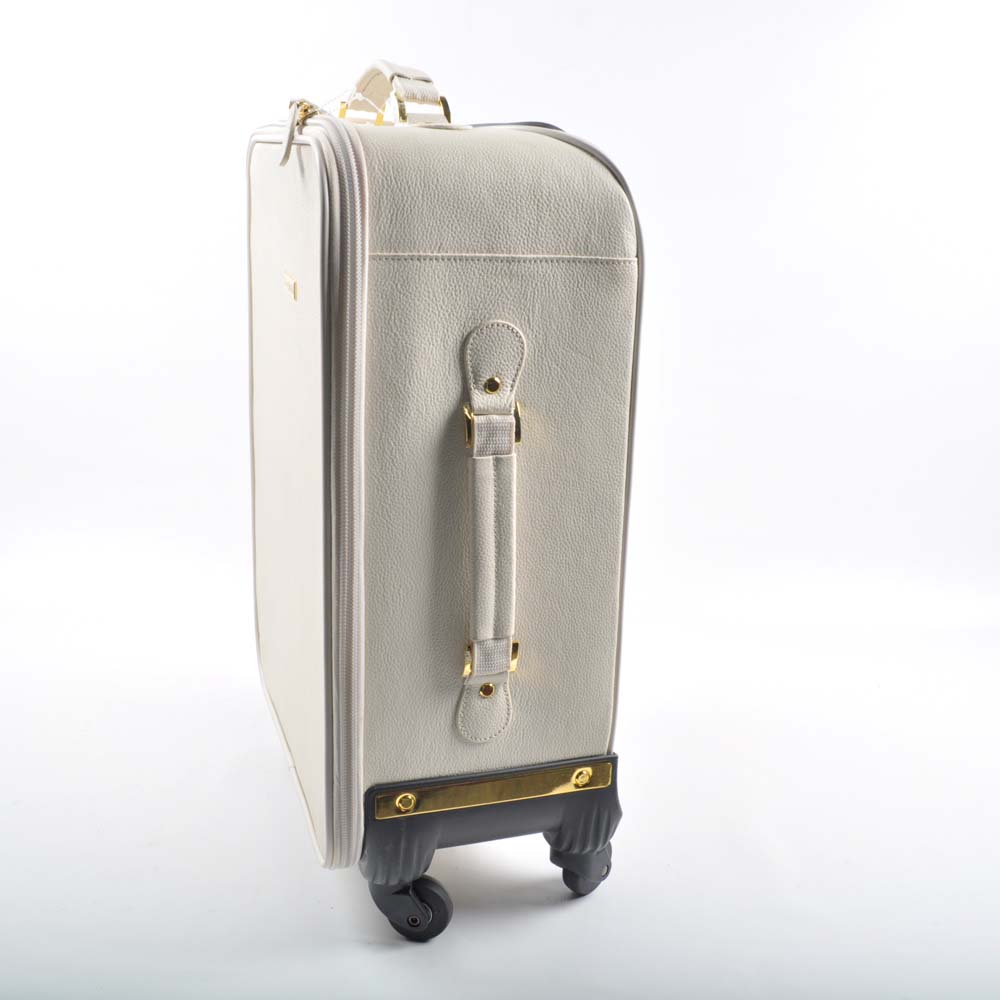 Leather Joy & Iman Rolling Suitcase and Tote