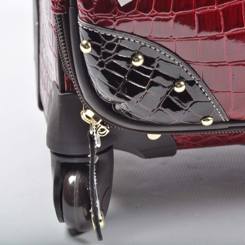 Samantha Brown Rolling Suitcase with Tote and Accessory Bags