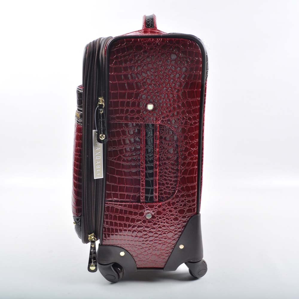 Samantha Brown Rolling Suitcase with Tote and Accessory Bags