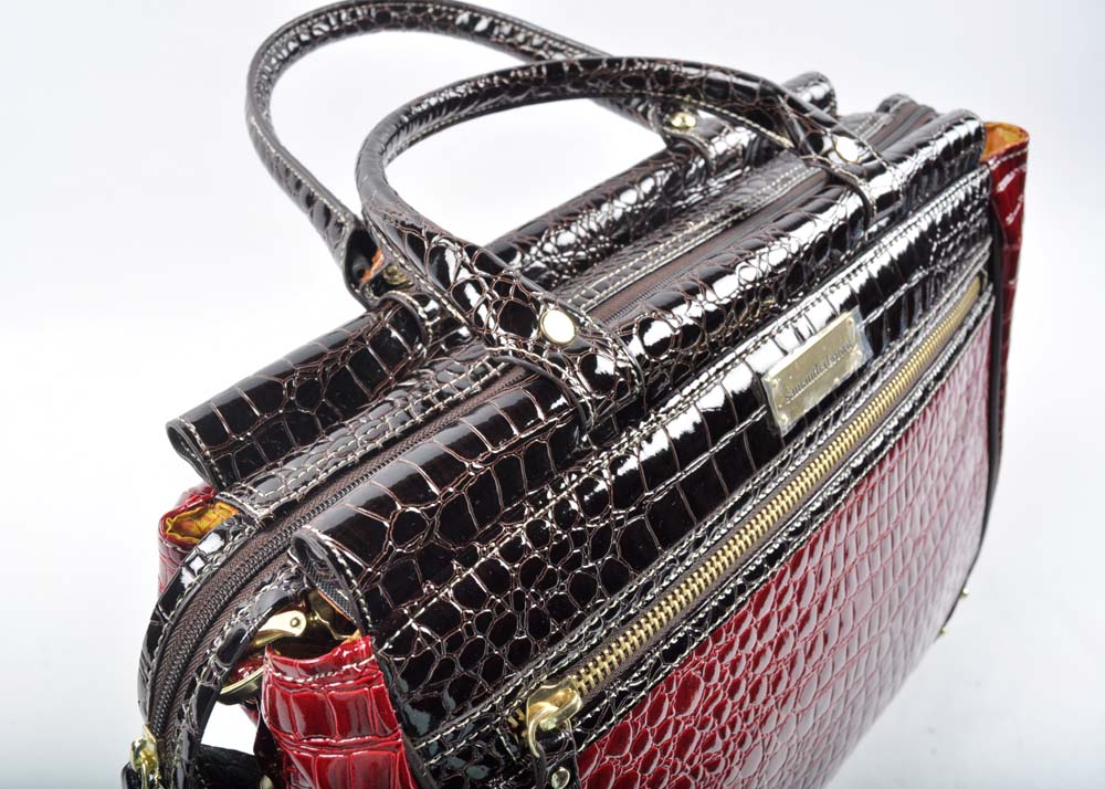 Samantha Brown Rolling Suitcase with Tote and Accessory Bags