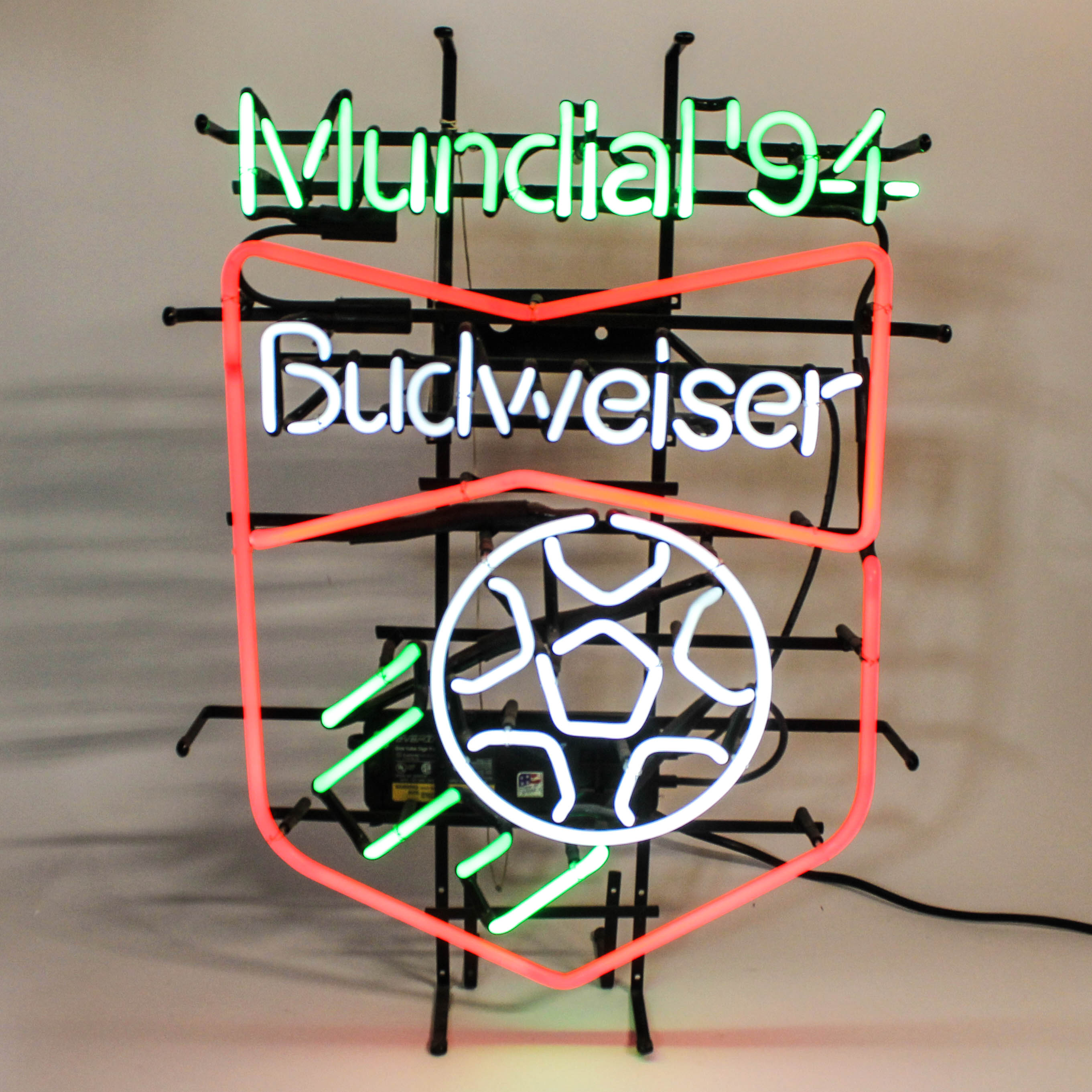 Vintage Budweiser "Mundial '94" Neon Sign