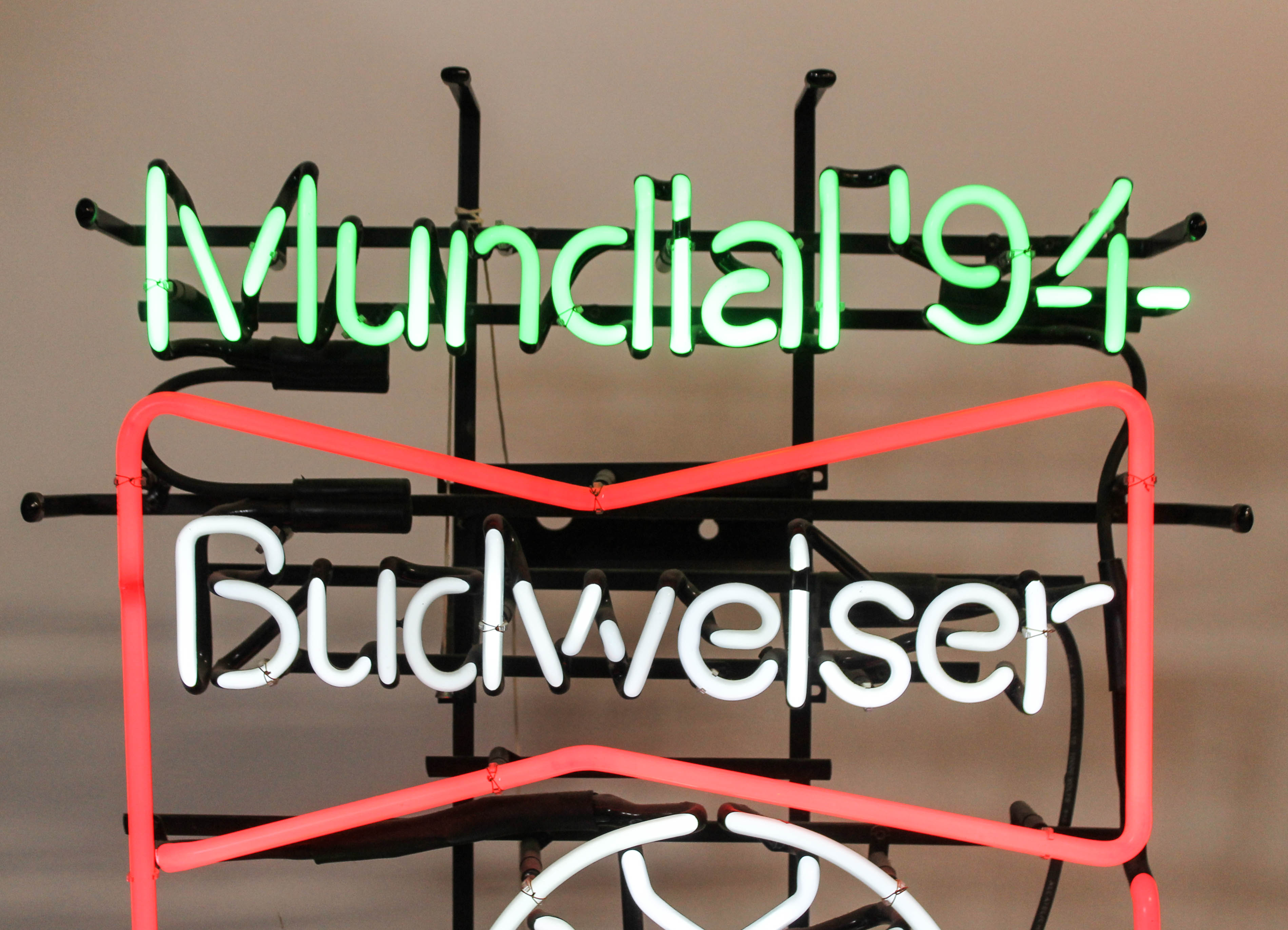 Vintage Budweiser "Mundial '94" Neon Sign