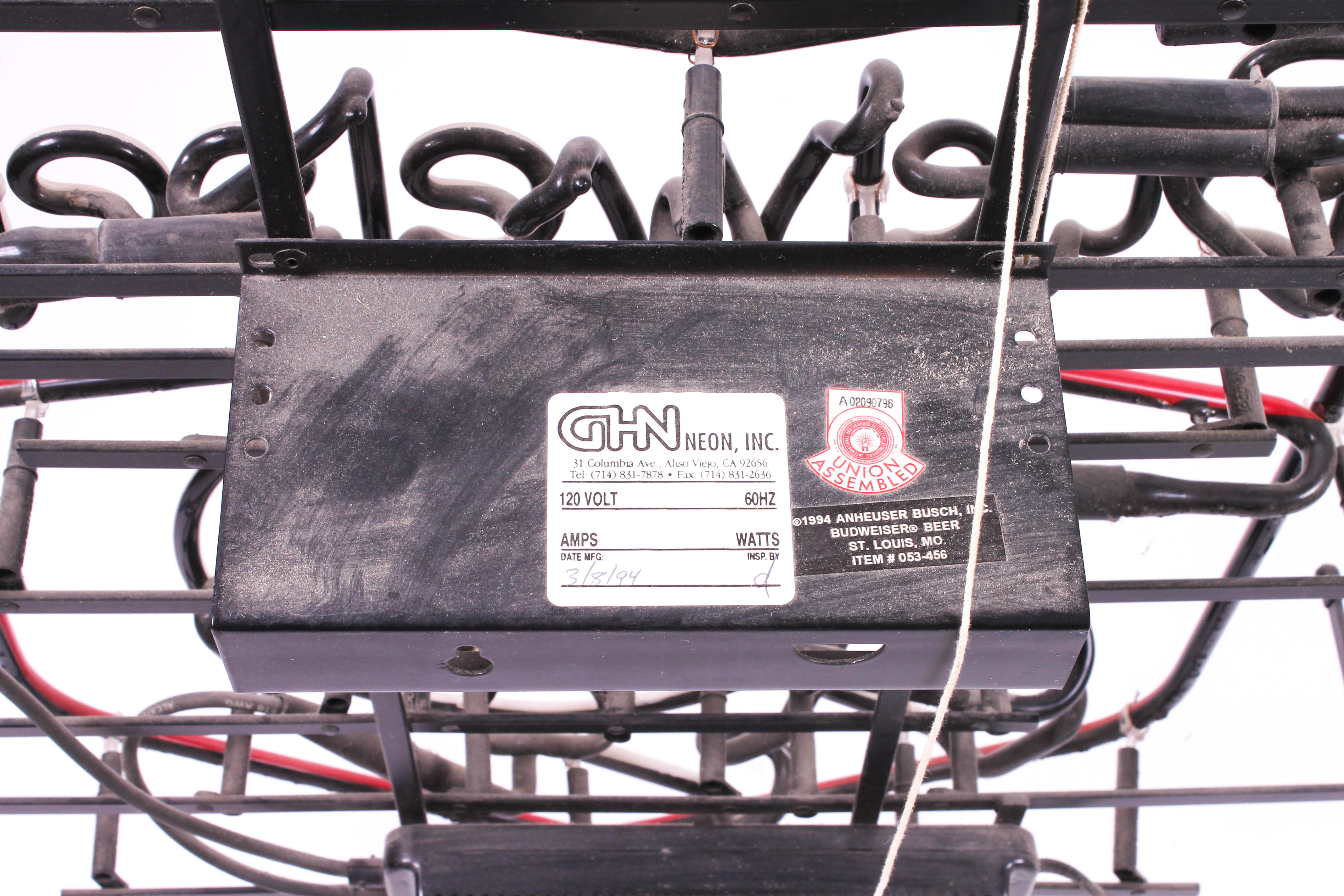 Vintage Budweiser "Mundial '94" Neon Sign