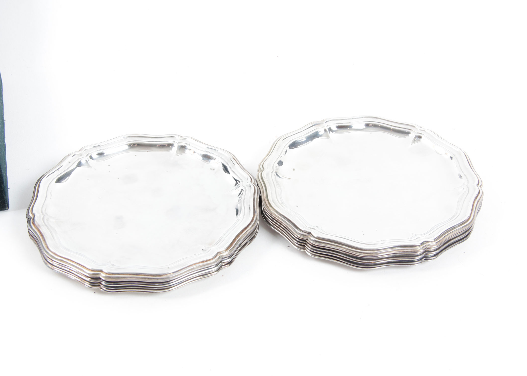 Set of Towle Steak Knives, a Flint Arrowhead Carving Set, and Silver Plated Coasters