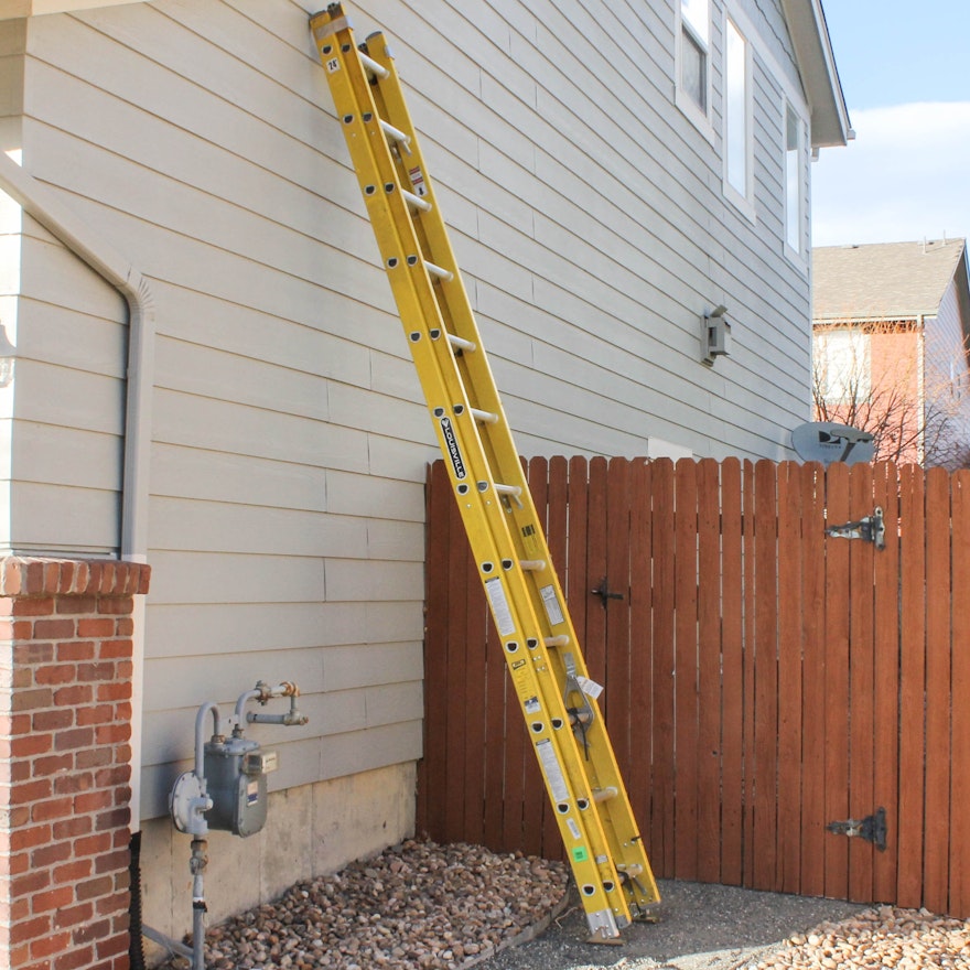 24-Foot Fiberglass Extension Ladder by Louisville