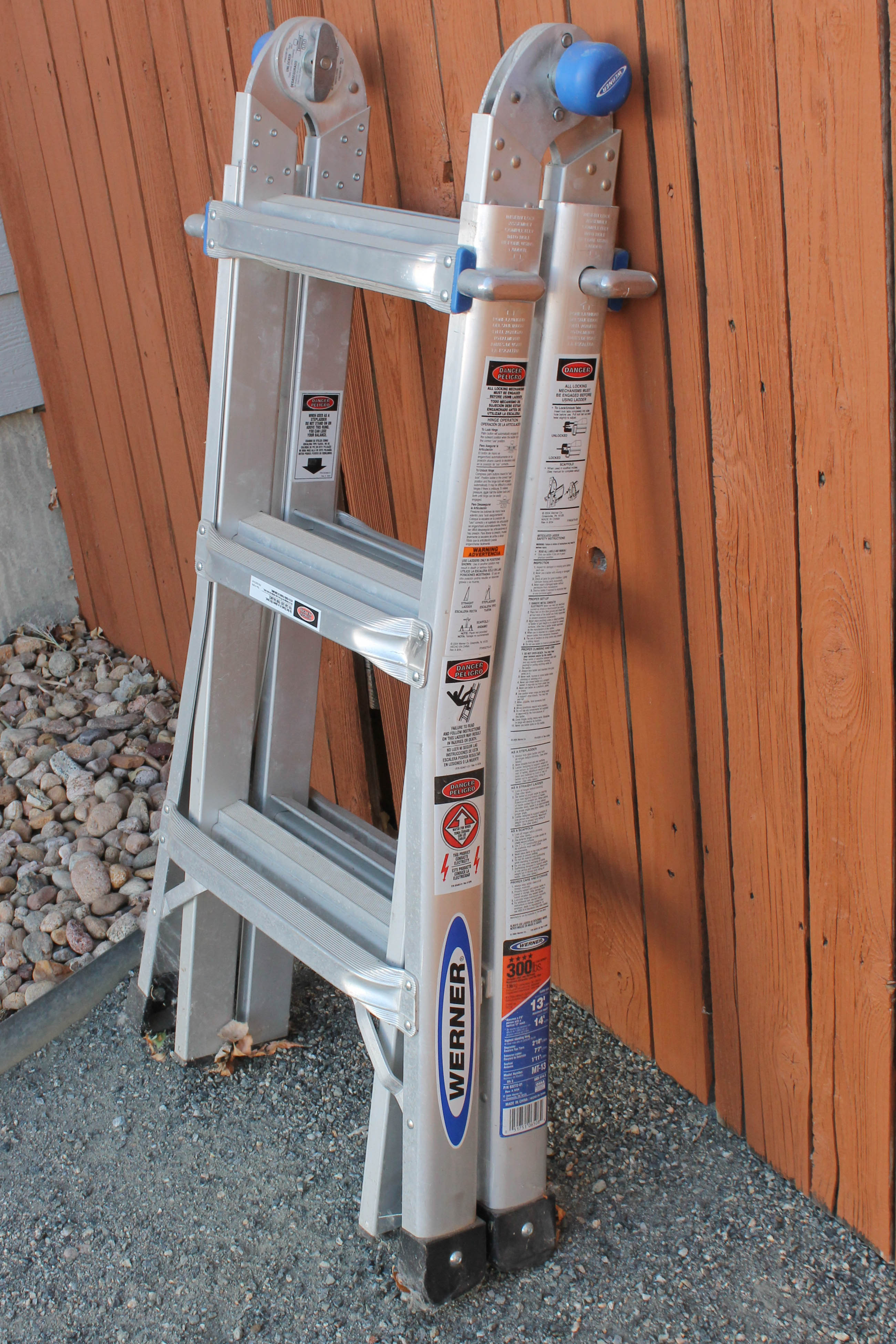 Werner Multi-Size Adjustable Aluminum Ladder