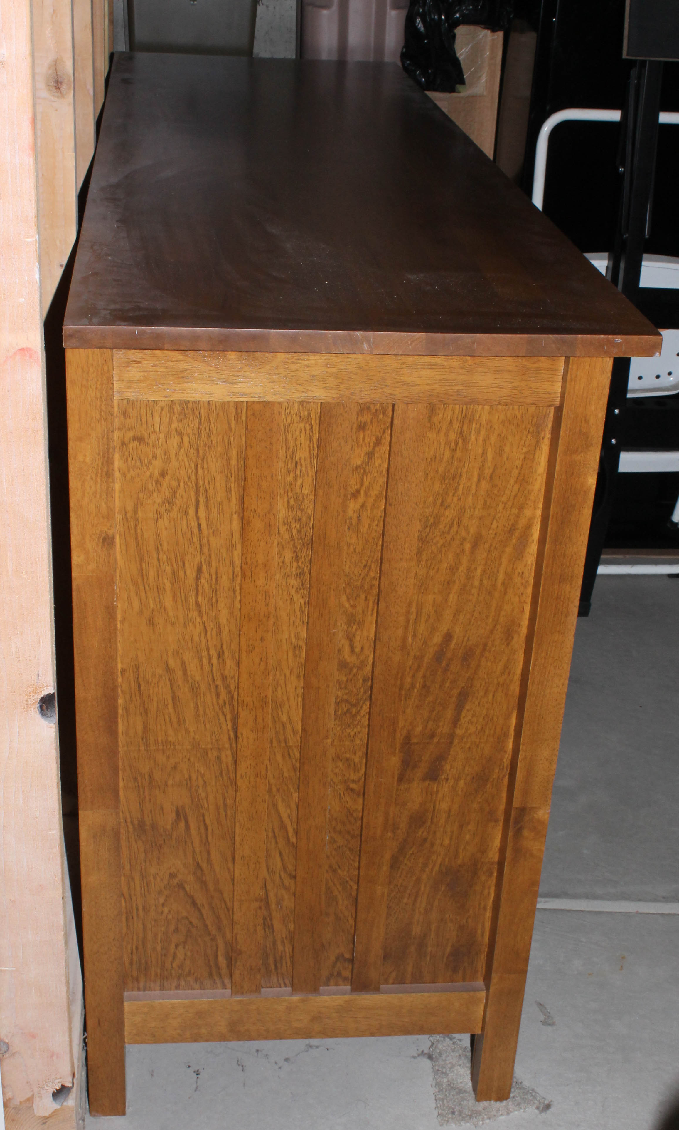 Vintage Mission Style Oak Credenza