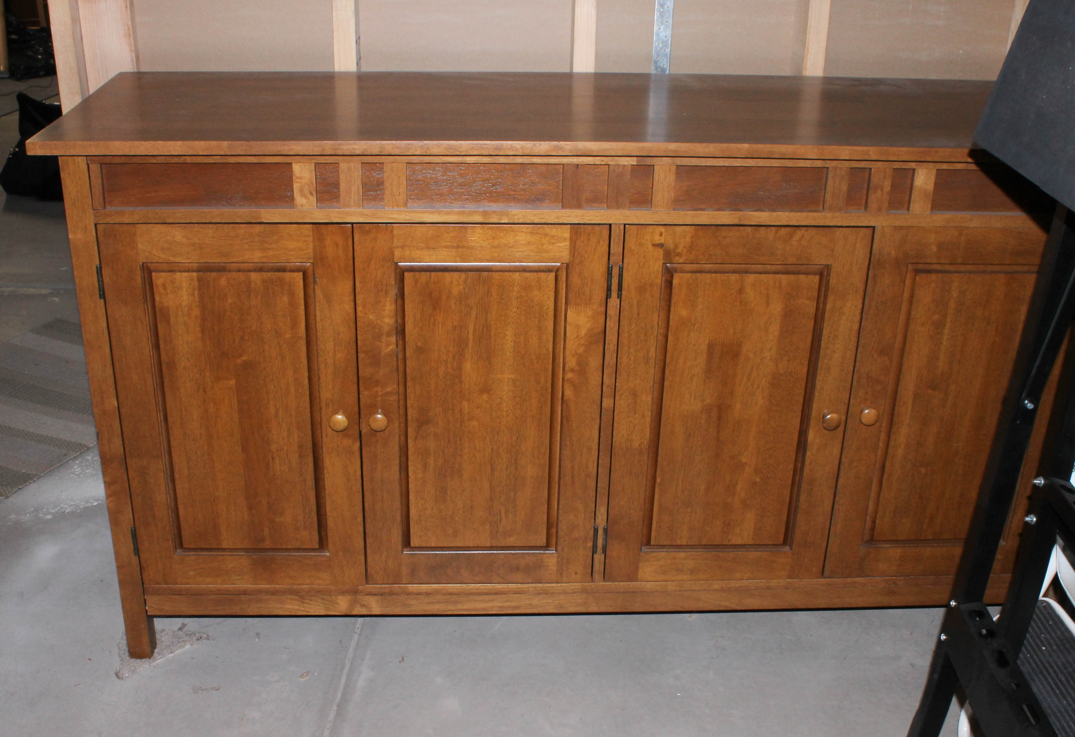 Vintage Mission Style Oak Credenza