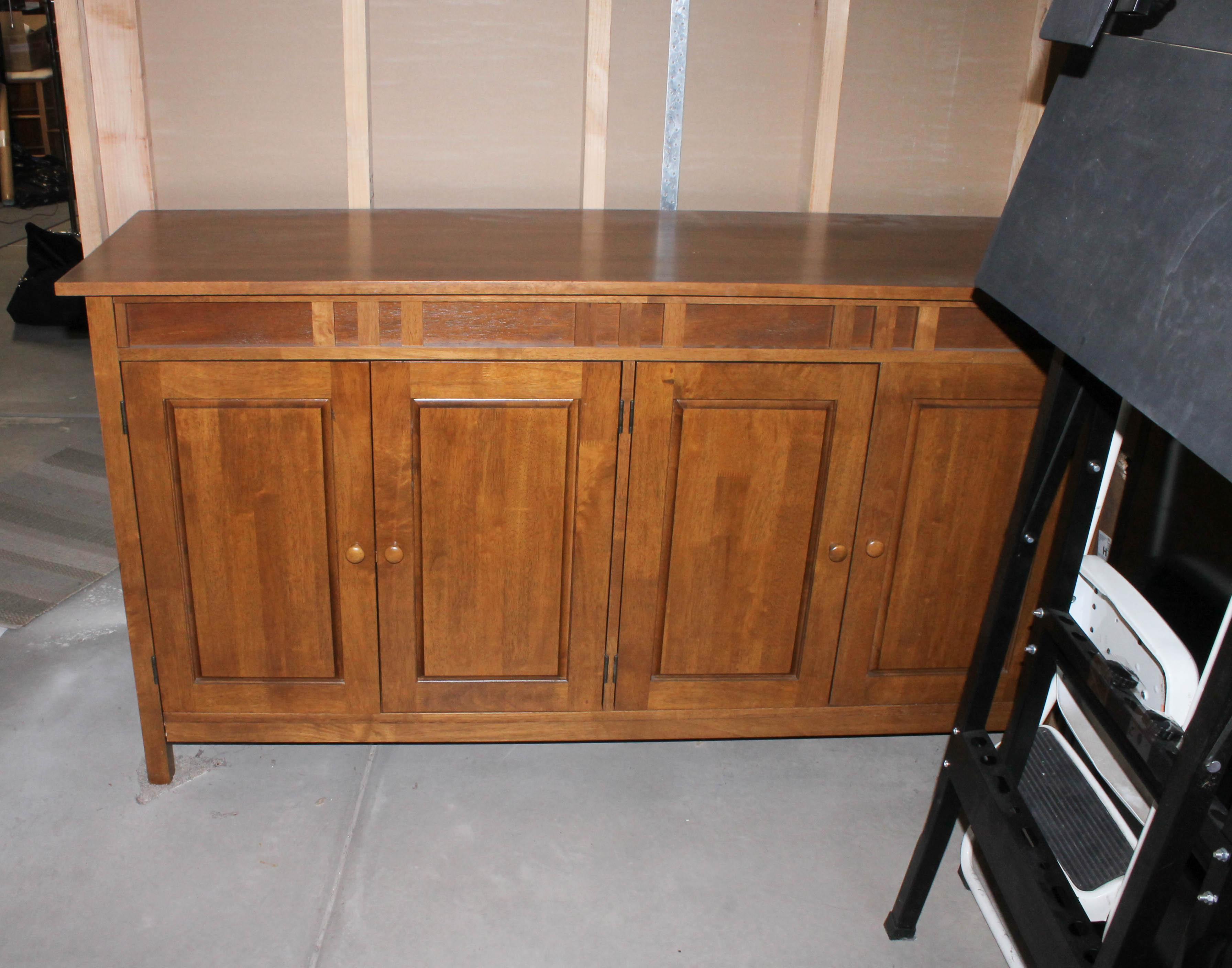 Vintage Mission Style Oak Credenza